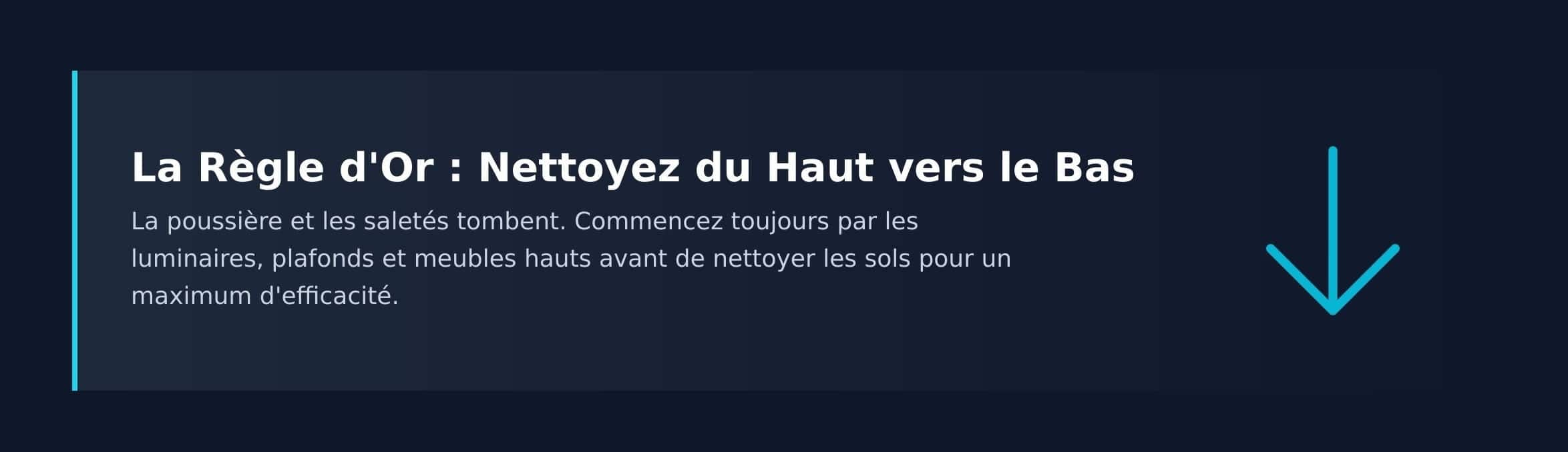 La règle d’or du ménage